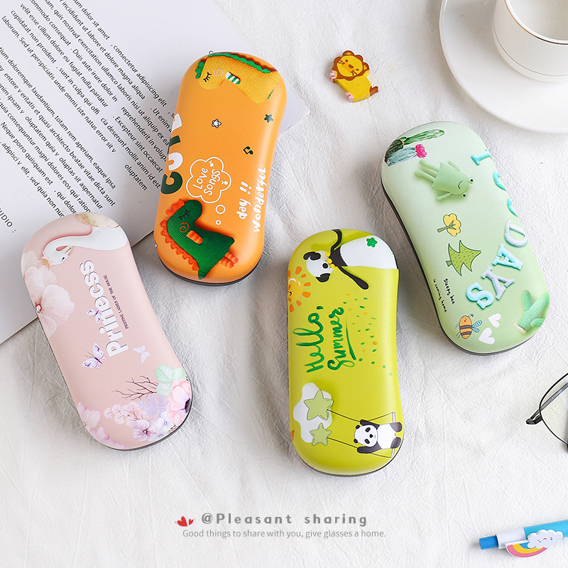 相佐可爱卡通眼镜盒儿童