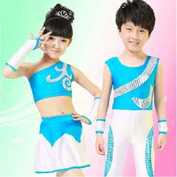 儿童啦啦操比赛演出服装中小学生男女拉拉队服成人竞技健美操服装