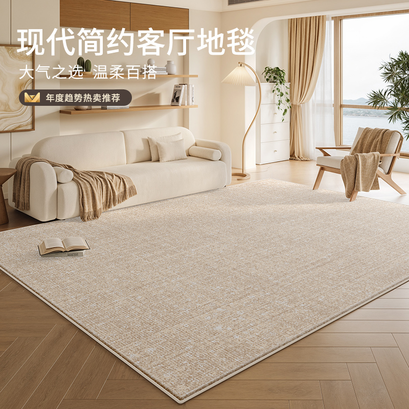 现代简约新款客厅地毯免洗可擦