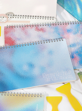 NOTE FOR 官方限定双面离型本手帐《玻璃晴朗橘子辉煌》加厚离型本b5离型纸本a4胶带贴纸本收纳手账离形本a5