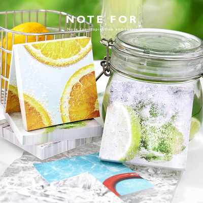 NOTE FOR 100张便签《晴天玻璃馆》夏日清凉感摄影图手帐装饰打底素材纸留言备忘记事便签本高颜值便条纸