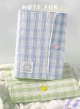 NOTE FOR a6per活页布面手帐套装《猫咪格子铺》a6活页手账本2026活页本a5手帐本活页笔记本可拆卸替芯