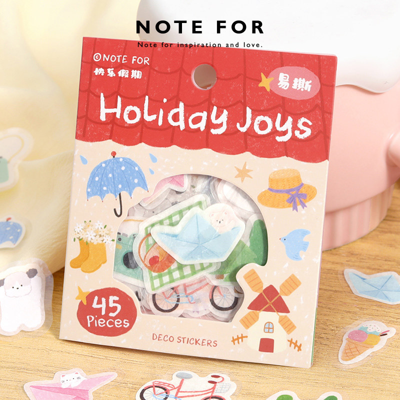 NOTE FOR 和纸易撕手帐贴纸包《暖暖小确幸》可爱温馨蜡笔风生活感日常小元素装饰拼贴DIY手帐造景点缀素材,文具电教/文化用品/商务用品,贴纸/立体贴纸,淘宝优惠券,粉丝福利购,淘宝优惠卷