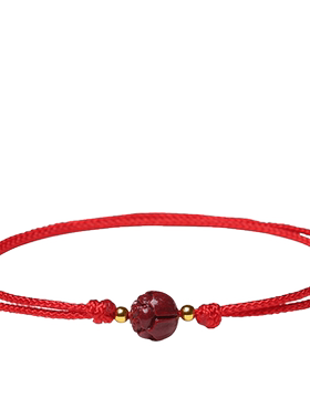 上岸朱砂莲花红绳手绳官方旗舰店