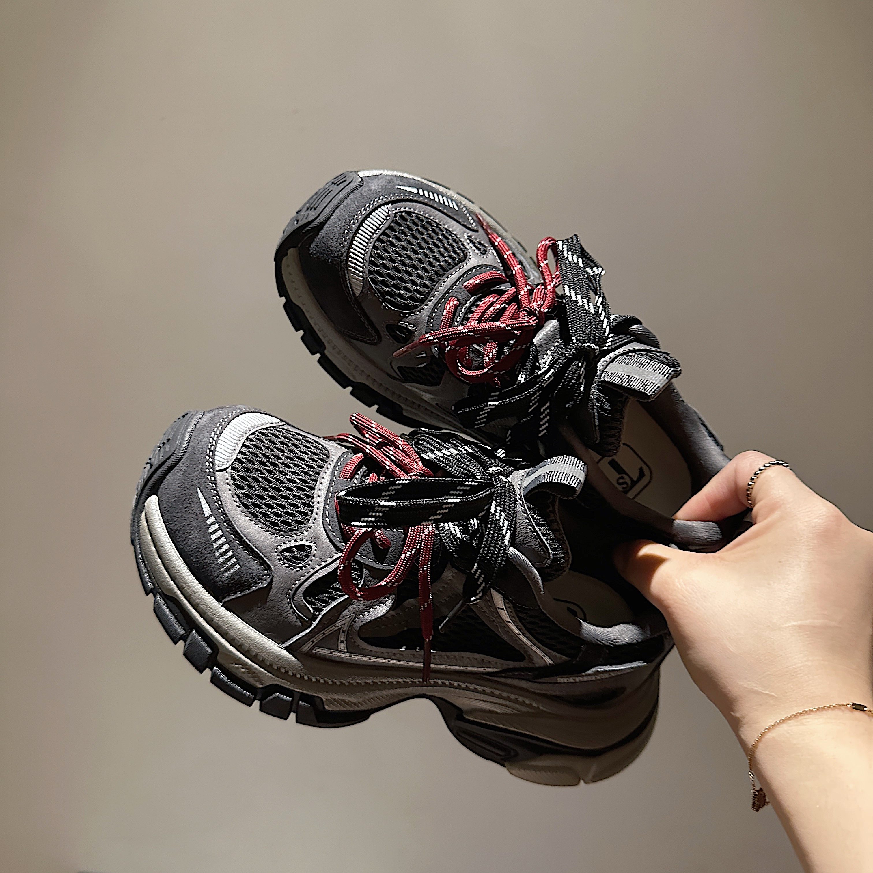 【花花推荐】TS休闲鞋时尚百搭潮流厚底系带老爹鞋MTX57825-X,女鞋,老爹鞋,淘宝优惠券,粉丝福利购,淘宝优惠卷