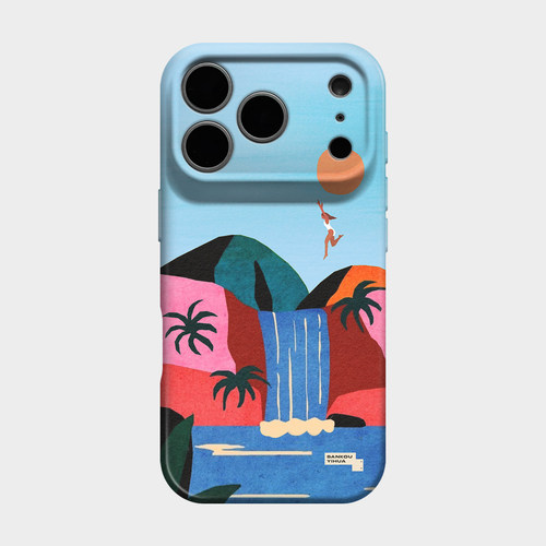 跳海 适用iPhone17苹果16promax夏季新款手机壳15plus保护外壳夏天14小众独特超好看13不会撞壳艺术轻奢ins风