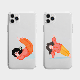 健身运动 适用华为mate80系列透明手机壳新款全包苹果17promax可爱超萌nova14少女心13镜头防摔外壳pura70pro