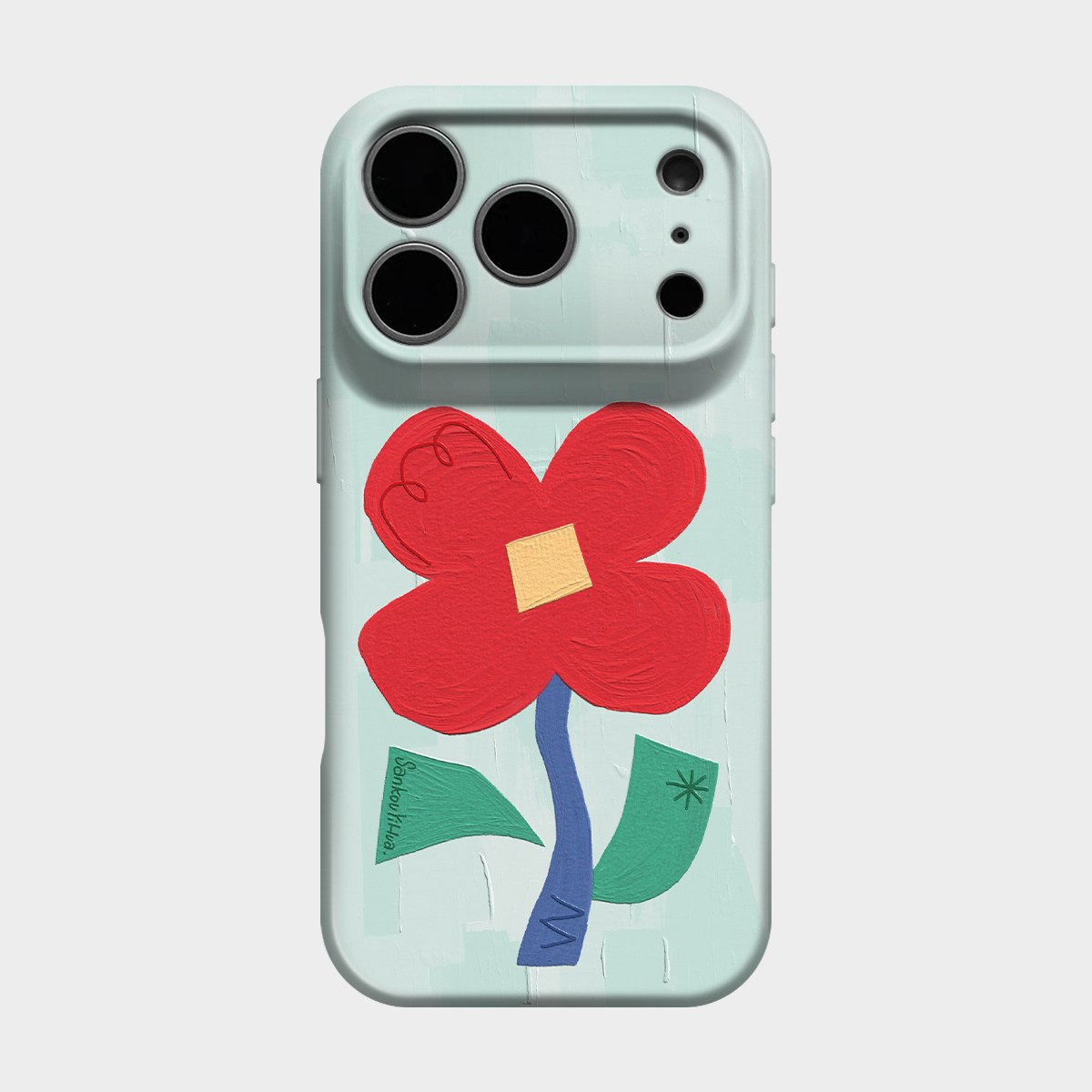 一朵红花 适用iPhone16苹果17promax手机壳新款15