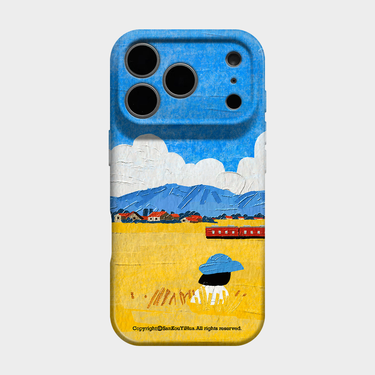 秋日麦田 适用iPhone16苹果17promax新款手机壳18pm保护外壳小米15油画ins风艺术感14童趣13小众独特不会撞壳图片