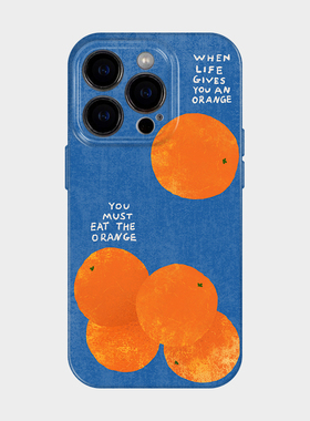 心想事橙 适用苹果16promax手机壳新款iphone17pro保护壳高级感小众15美术生14新年款过年13艺术设计美好寓意