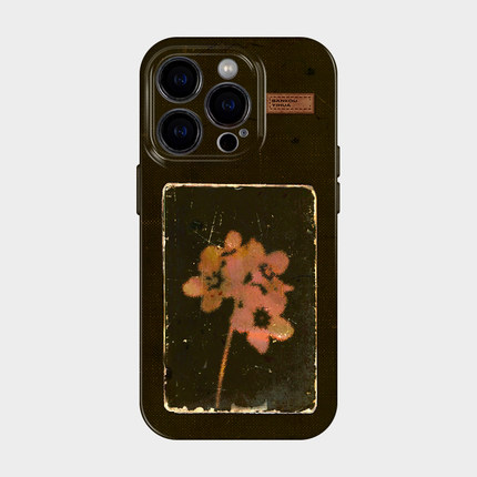 无声的花朵 适用iphone苹果16promax手机保护壳15plus高级感文艺复古14艺术小众独特13超好看的12不会撞壳的