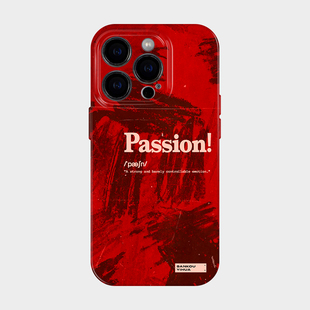 Passion 适用iphone苹果16promax手机保护壳15plus高级感轻奢14艺术感欧美ins超火13小众不撞款华为pura70pro