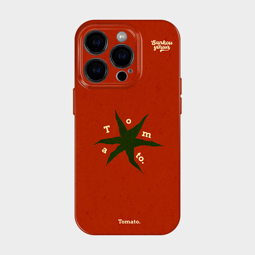 一颗番茄 适用iPhone17苹果16promax手机壳保护套外壳小米15简约独特巨好看的14超火ins风小众13不会撞壳艺术