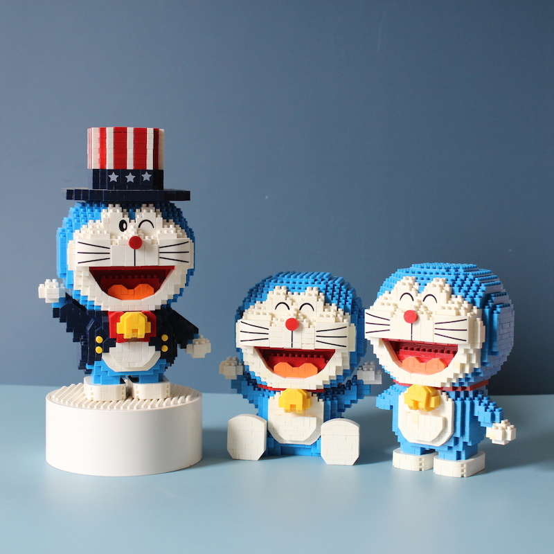 哆啦a梦贝乐迪可爱玩具塑料积木