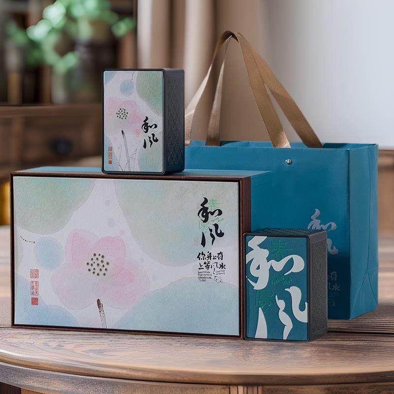 明前茶叶包装盒2025碧螺春绿茶包装双龙井空礼盒铁罐定制伴手礼,包装,茶叶包装,淘宝优惠券,粉丝福利购,淘宝优惠卷
