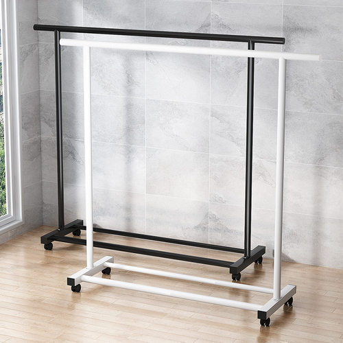 晾衣架落地折叠室内单杆式晒衣架