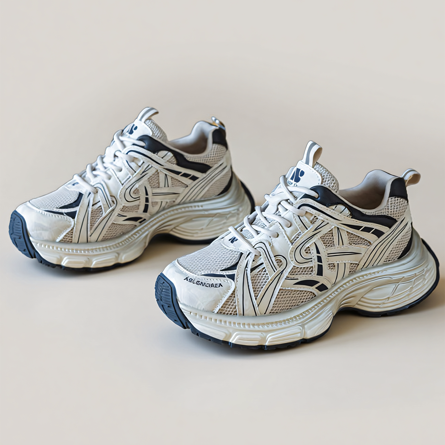 大码拼色老爹鞋女厚底女鞋内增高轻便透气休闲鞋显脚小百搭运动鞋