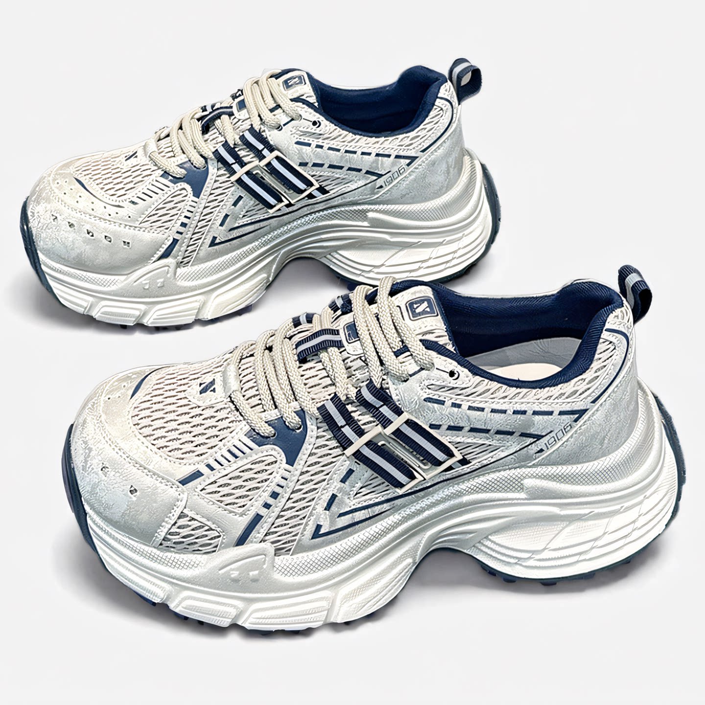 厚底老爹鞋女透气女鞋防滑增高鞋舒适轻便休闲鞋女款显脚小运动鞋