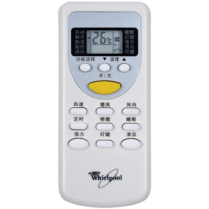 惠而浦空调遥控器ZH/JT-03通用ASH-25TD3 ASH-35TD3 ISH-26/35TB3