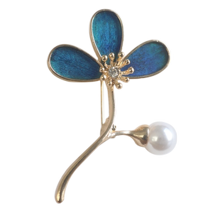 一世长安三色堇仿点翠胸针diy手工材料包母亲节女士暖场非遗活动