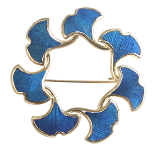 一世长安银杏叶花环仿点翠胸针diy手工材料包母亲节女士非遗活动