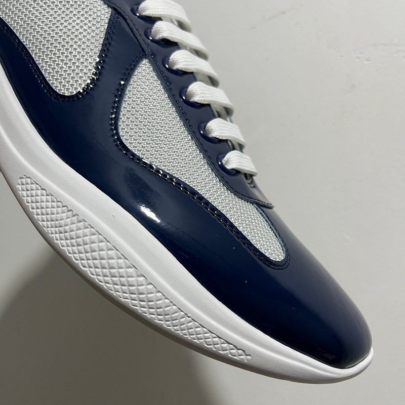 thumbnail for Bright patent leather mesh breathable casual shoes comfortable leather men's shoes 2025 spring versatile sports trend board shoes home