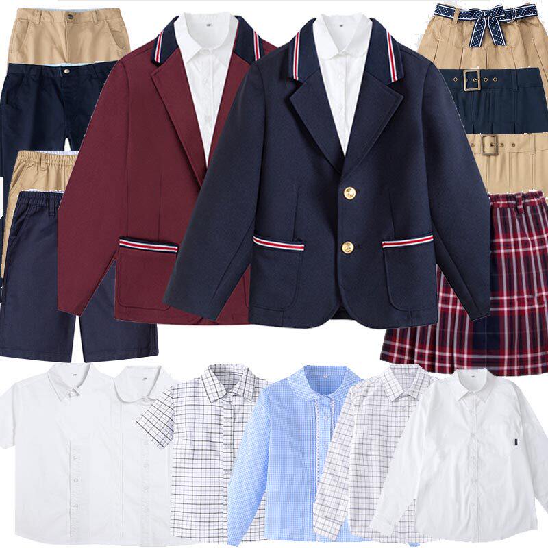 英伦学院风中小学生校服