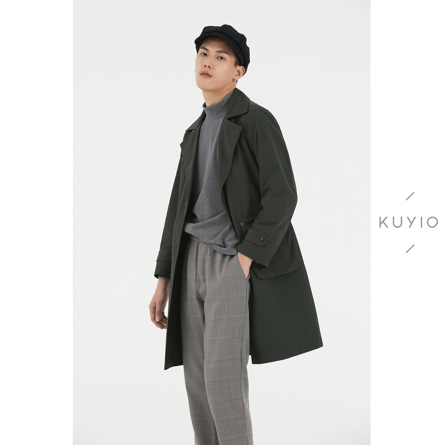 可收纳旅行风衣 轻盈垂顺 YKK哑光银四合扣