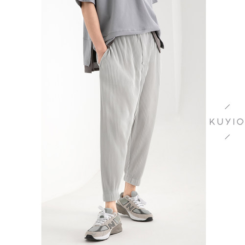kuyiou/一生褶手工宅jf156运动裤