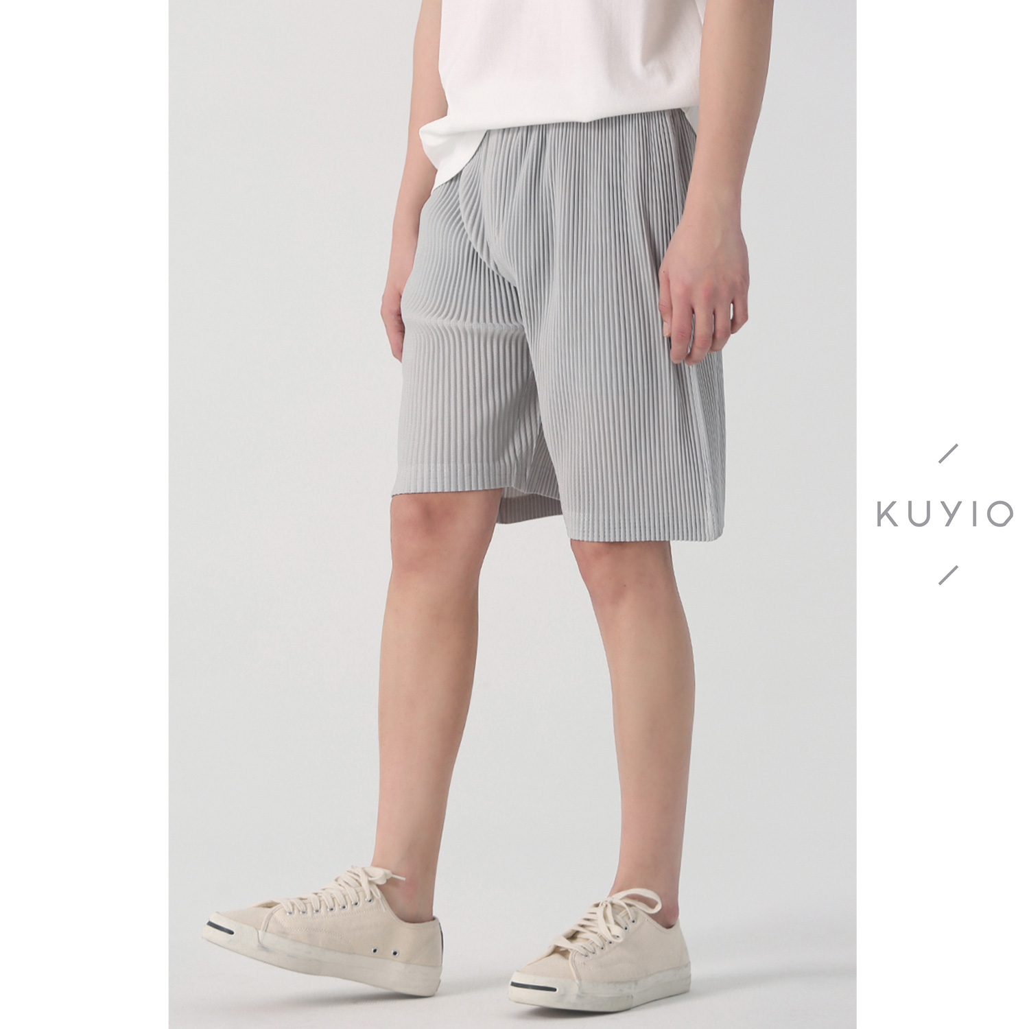 中裤一生手工三次褶皱潮流jf215