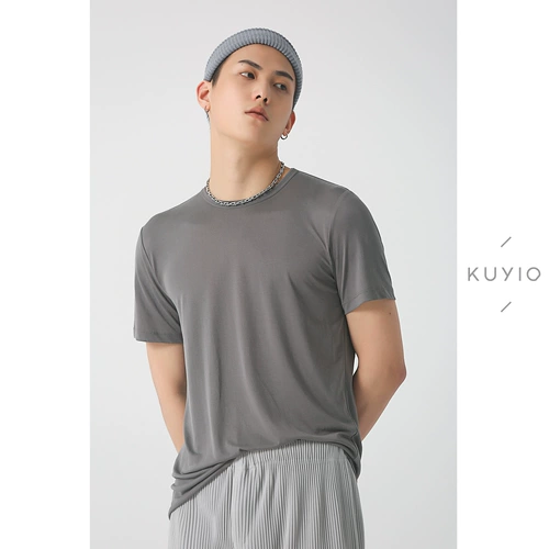 Kuyiou/Designer Backbone Dragon Bone Route Modal Cool и круглый ошейник с твердым цветом Универсальный короткий