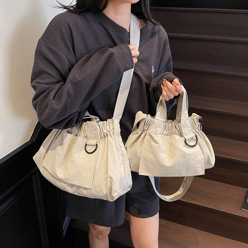 日本手提尼龙饺子包大容量百搭