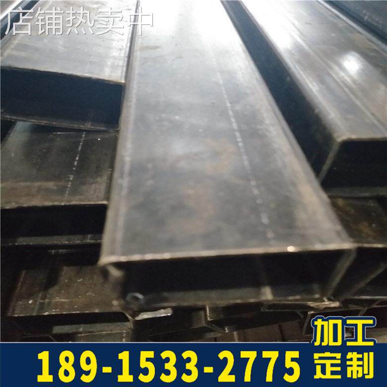 现货铁艺家具用薄壁黑退q195矩形管可折弯不开裂