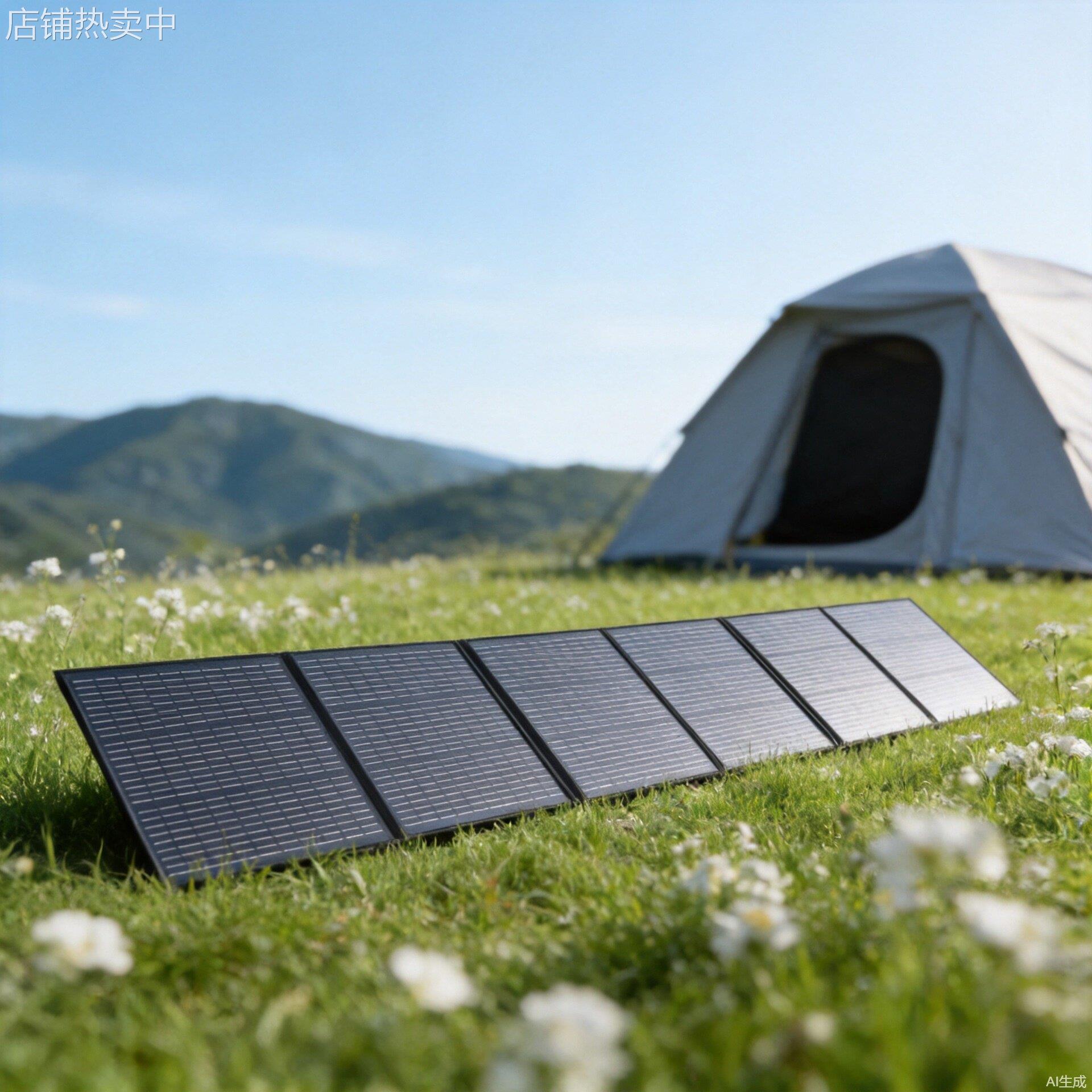跨境300W太阳能电池板充电包户外折叠便携式充12V24V移动电源手机