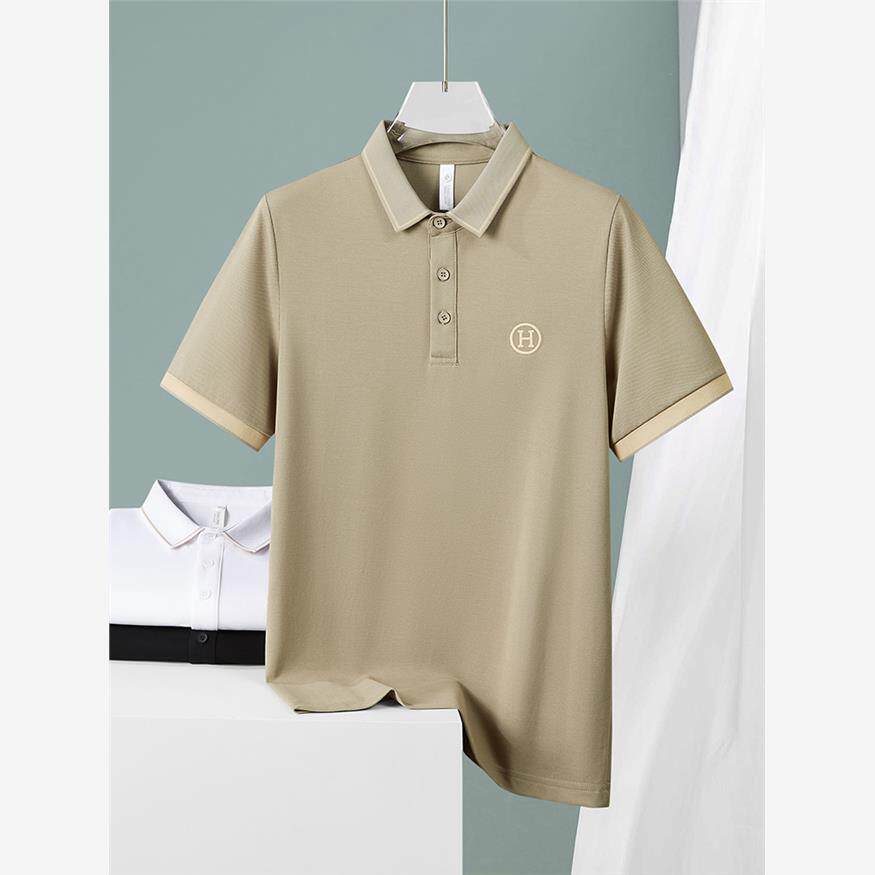 polo衫男士休闲2024夏季新款商务翻领短袖T恤男装夏装上衣服薄款