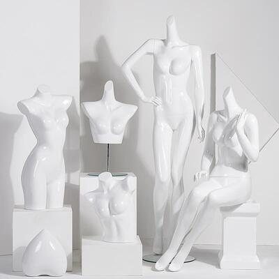 内衣模特道具女全身模型假人橱窗展示道具泳衣聚拢胸罩半身模特架