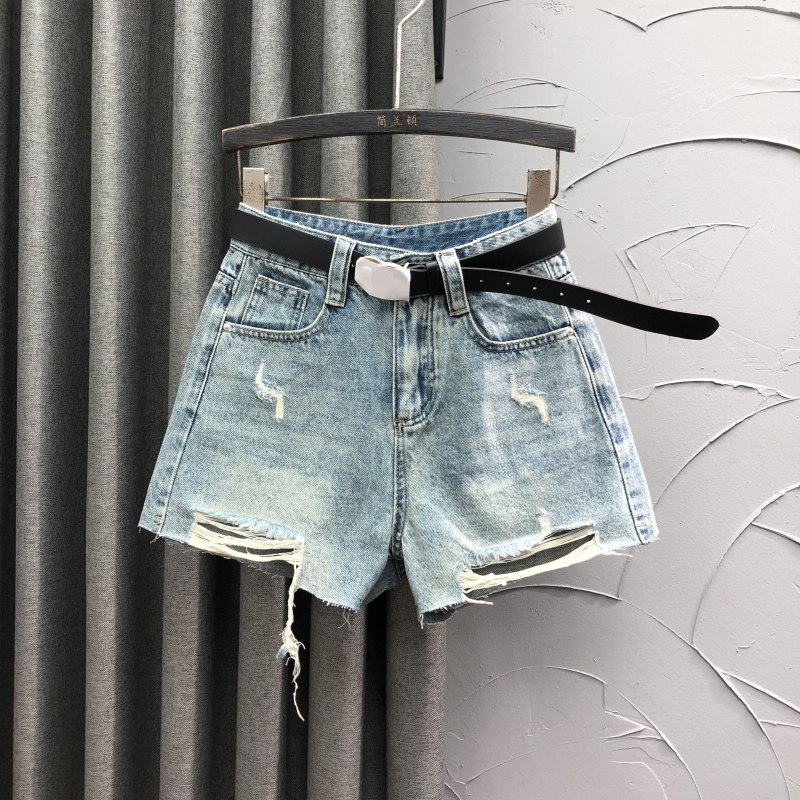 简兰顿阔脚裤短裤百搭高腰新品