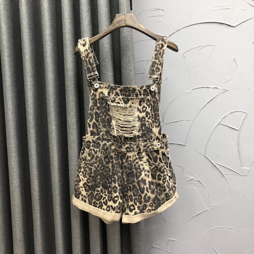 简兰顿背带裤短裤百搭高腰新品
