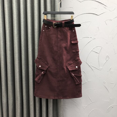 简兰顿长裙A字形百搭新品高腰
