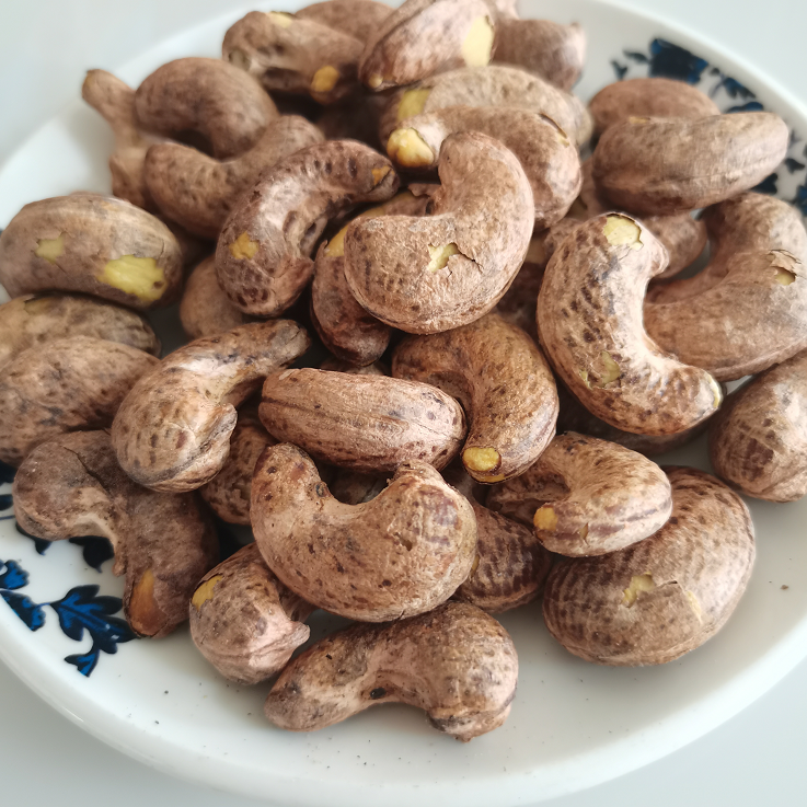 新疆发腰果大颗粒500g盐焗炭烧皮大颗粒原味生腰果仁坚果干果零食