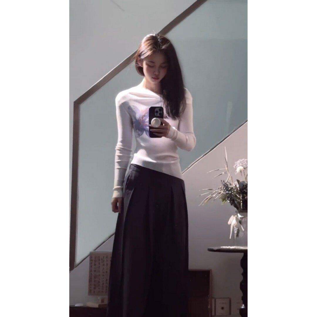 实价有货韩系慵懒风软糯麻花针织衫外套高腰宽松休闲阔腿裤套装