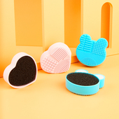 化妆刷清洗器魅卡秀多功能硅胶洗刷盒眼影刷清洁海棉洗刷神器可拆