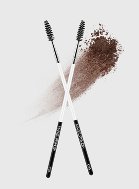 魅卡秀眉刷眉毛刷扫眉睫毛刷小细头螺旋刷下睫毛刷极细一支装C35