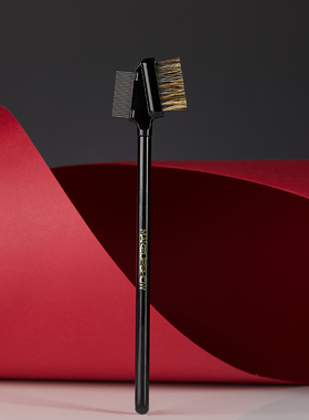 眉梳睫毛刷钢梳眉刷扁头化妆师专用钢针超硬超细修饰眉毛刷K67