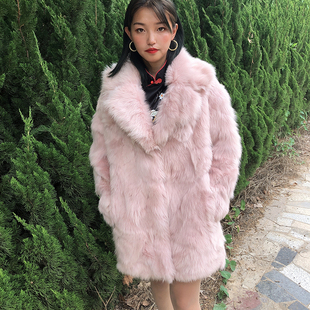 coco 女士皮草真皮羊羔长毛外套冬季 反季 托斯卡纳皮毛一体西服领款