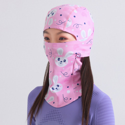 专业儿童滑雪护脸防风面罩头套