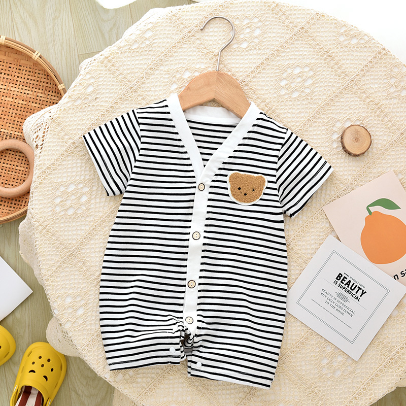 婴儿连体衣爬服薄款夏季