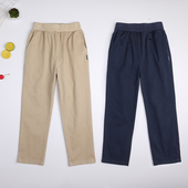 子加绒米色校裤 男童休闲长裤 小学生校服裤 儿童卡其色裤 藏青色西裤