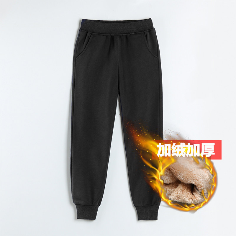 学生校服裤子加绒加厚运动裤