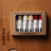 麦克哈丁油画颜料英国进口Michael Harding手工艺术家级基础6色大师级10色套装 艺术礼品礼盒送礼佳品送老师